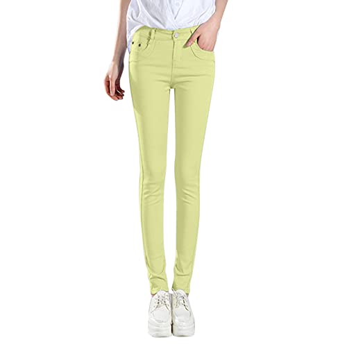 Pantalon cuir boutons classique couleur unie menthe douce