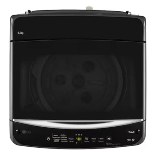 Image of LG 9 Kg 5 Star Fully Automatic Top Load Washing Machine with In-Built Heater & Wi-Fi (T90V4MB1S, Middle Black, Smart Inverter Motor)