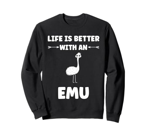 Funny animals Emus bird quote life is better with an emu �g���[�i�[
