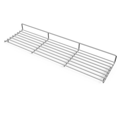 Image of GR001 Grill Warming Rack Replacement for Captiva Designs 4-Burner Gas Grill | Stainless steel, rust-proof. Expands upper cooking space for buns, veggies & meat. Tool-free drop-in.Hold Warm, Not Overcook.