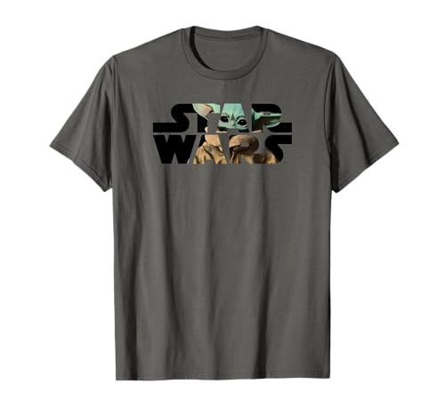 Grogu Star Wars T-shirt imprimé haute définition en coton doux et coupe droite confort