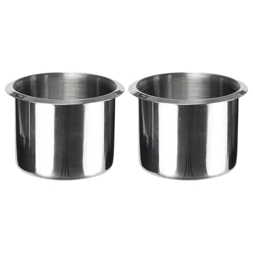 2Pcs Drop-in Cup Holder Insert Stainless Steel Drink Holder 3.1
