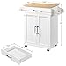 Yaheetech Kitchen Cart with Bamboo Tabletop, 32