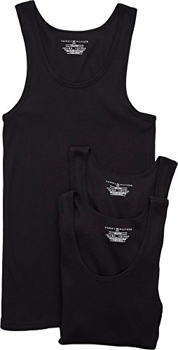 Tommy Hilfiger Cotton A-Shirt 3-Pack Black SM