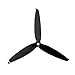 Gemfan Flash 6042 Durable 3 Blade Propeller (Set of 4 - Black) - 5mm - Black