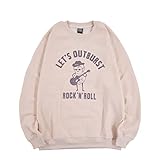 [ヨシダユウ] 圧縮 スウェット プリント トレーナー