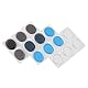 Dilwe Trommel Dämpfer-Pads, Drum Damper-Gel-Pads Transparente Silikon-Silicon-Schlagzeug-Schalldämpfer-Set und Zubehör für Drum-Keys, Spielzubehör