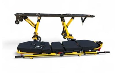 MS3C-250 PRO Commercial Multi Height Aluminum Alloy EMS Stretcher with Removable Backboard, Weight Capacity 550 lbs