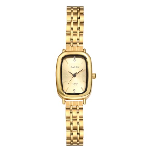 Montre dorée pour femme cadran carré acier inoxydable bracelet classique OIDEA