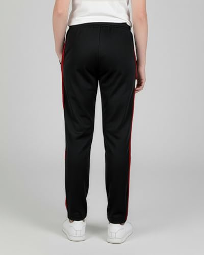 Real Essentials 3 Pack: Boys' Tricot Open Bottom Sweatpants - Athletic Running Pants with Pockets for Kids Teens Youth