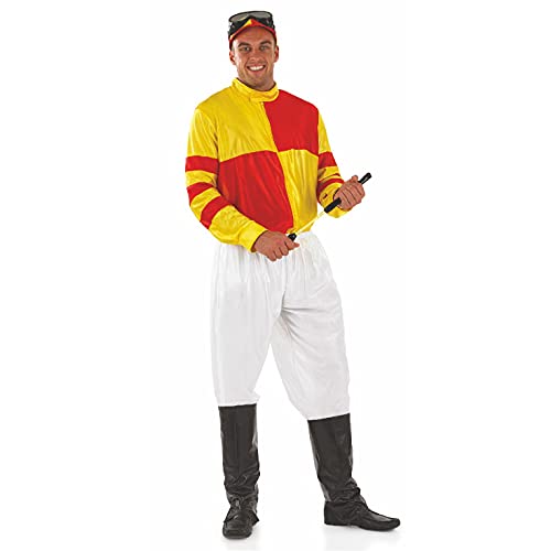 Fun Shack Horse Jockey Costume for Men, Adult Jockey Halloween Outfit, Equestrian Theme Dress-Up...