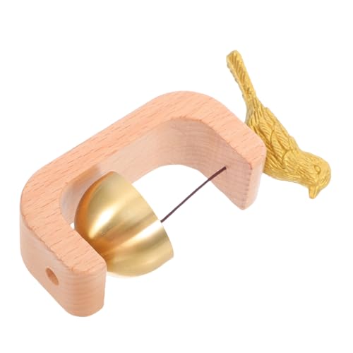 KOCKSHION 真鍮製マルスルドアチャイム 磁気式木製ベル 店舗用呼び鈴 家用玄関チャイム インテリア装飾兼用