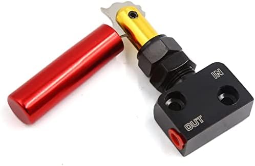 XYWHPGV Black Red Adjustable Lever Type Brake Proportioning Valve for Car Auto(4db86 48394 ce285 4f8ec 59ec7 255ca