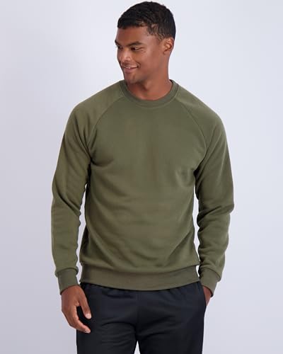 Real Essentials 3 Pack: Men's Soft Plush Fleece Crewneck Sweatshirt - Athletic Pullover Sweater (Available In Big & Tall)2