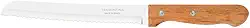 Faca Para Pão Tramontina Dynamic Com Lâmina De Aço Inox E Cabo De Madeira Natural 8"