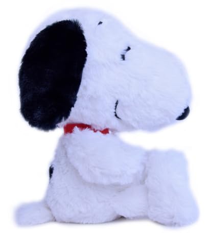 Peanuts Peluche Snoopy clásico gigante XXL Altura 50 cm sentado y 70 cm de pie – Perrito – Colección – Color blanco
