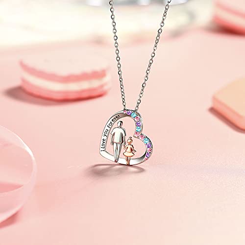 Ungent Them Daughter Gifts Necklace From Dad Daddy Father Daughter Jewelry 8 10 11 12 13 14 16 Year Old Birthday Valentines Day Graduation Christmas Gifts For Girls Teen thumb #4