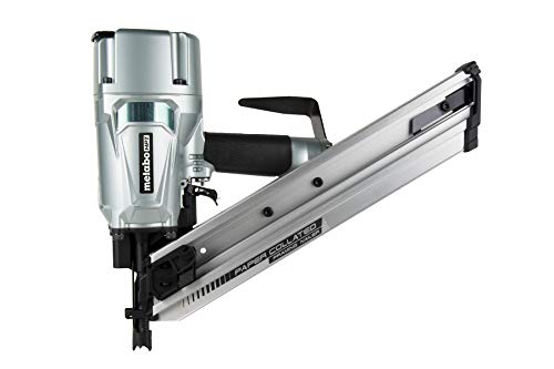 Metabo HPT Framing Nailer, Pneumatic, Accepts 30 Degree Paper Strip Collated Clipped Head Nails and 30 Degree Paper Strip Collated Offset Round Head Nails, 2-Inch to 3-1/4-Inch (NR83AA5)