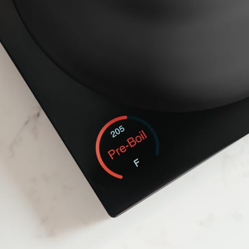 Image of Fellow Corvo EKG Pro Gooseneck Electric Kettle for Pour Over Coffee & Tea | Precise Temp Control, Quick Heating, Stainless Steel, Brew Timer, Scheduling, LCD Display, Hold Mode, 0.9 Liter, Matte Black