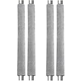 VBHHY 4 PCS 15.7 in Refrigerator Door Handle Covers Kitchen Appliance Decor Handles Anti-Skid Anti-Static Protector Fridge, Dishwasher Oven Keep Off Fingerprints,Food Stains （Grey）