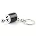 Osilly Gearbox Keychain, Six Speed Manual Transmission Stick Shift Keyring, Auto Part Creative Fidget Toy, Car Shifter Keyfob Automotive Key Chain Ring, Car Decoration Accessories (Black)