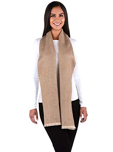 Lagom Alpaca Scarf -100% Baby Alpaca Wool - Micro Chevron with Eyelash Fringe Edge - Unisex2