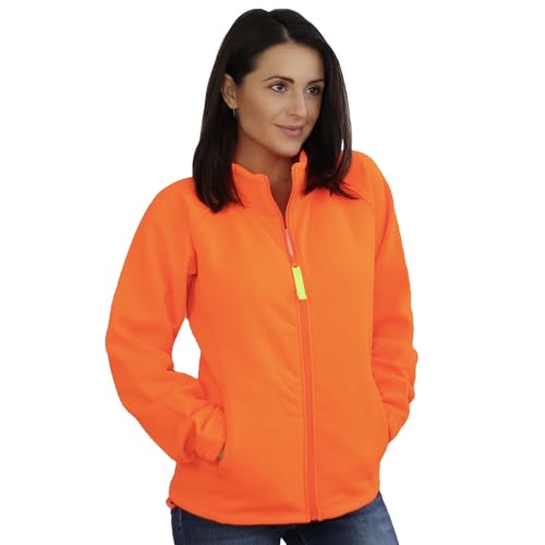 TrailCrest by Treel Womens Semi-Fitted Safety Blaze Orange Full