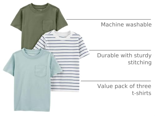 Image of Simple Joys by Carter's Baby Boys' 3-Pack Short-Sleeve Tee Shirts