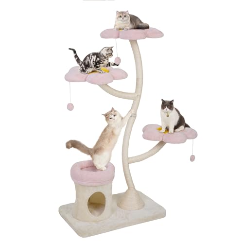 Árbol para Gatos COZIWOW 57" Heavy Duty con Torre y Condominio miniatura 1