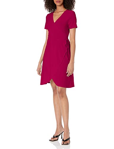 Star Vixen Women's Short Sleeve Ballerina Wrap Dress