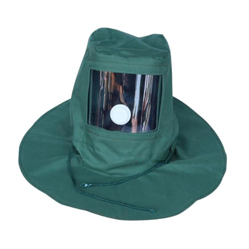 Gralara Sand Blasting Face Shielding Anti Dust Hood Lightweight Shawl Cap Sand Blasting Hood Cap for Spraying Sanding Cement Plant
