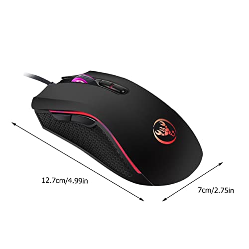 Ratón gaming RGB SHINEOFI con cable ratón luminoso dpi ajustable 2