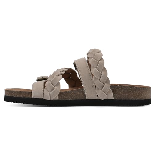 Image of WHITE MOUNTAIN Women's Holland Signature Comfort Molded Braided Footbed Sandal