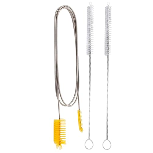 Healeved 2 Sets Spring Cleaning : Nylon Wire Fish Tank Cleaning Supplies Aquarium Cleaning Tools Cleaning Brush for Spring Material: Stainless Steel