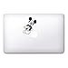 Mickey Mouse macbook sticker - calcomanías para macbook - vinilo negro/mejores pegatinas/Disney