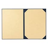 美濃商会 証書ファイル 布 紺 パッドなし (A4用 9272-01)