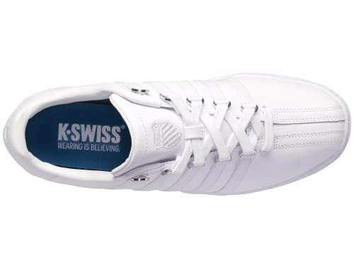 K-Swiss Women's Classic Vn Leather Sneaker, White/White, 8 M #TOP5