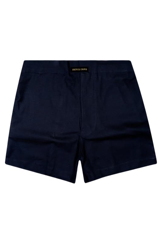Noir-Ebony Blue Solid Chambray Premium Cotton Boxer-image-32