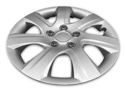 16 inch Hubcap for 2010 2011 Toyota Camry Wheel Cover 16 in Hub Cap Silver - Set of 4 Pcs