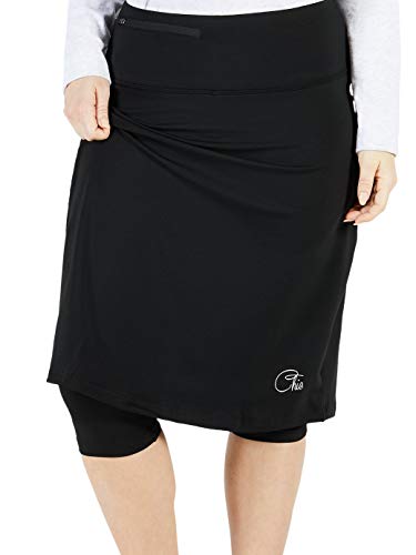 Chic Extreme Comfort Athletic Skirt (with Attached Leggings) (Black, 10)