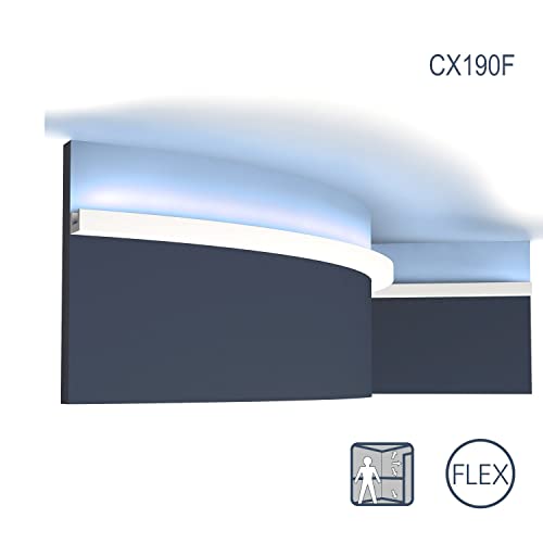 Perfil flexible en forma de U CX190F remate curvo placa de yeso 4