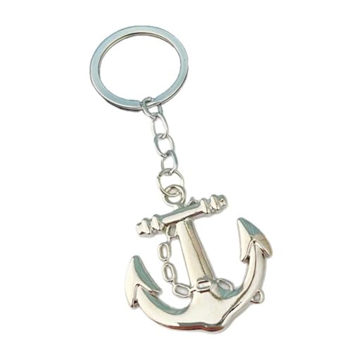 Porte-clés de voiture pendentif ancre bijoux de sac