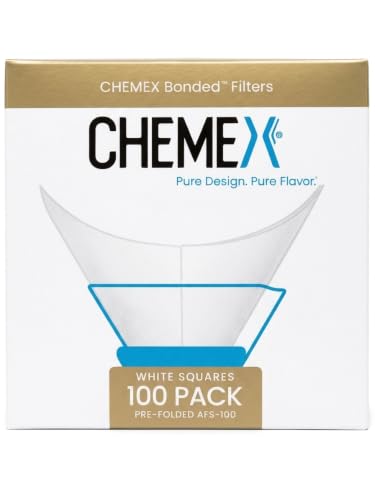 Chemex Bonded Filter - Square - 100 ct - Exclusive Packaging - AFS-100