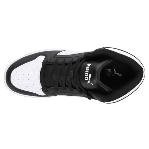 PUMA Mens Rebound Layup Wide High Sneakers Shoes Casual - Black, White - Size 6 M4