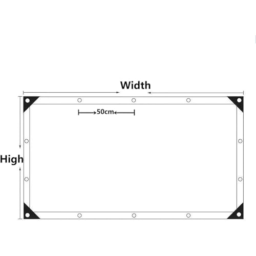 Bâche imperméable et résistante en PVC bâche de protection extérieure avec œillets
