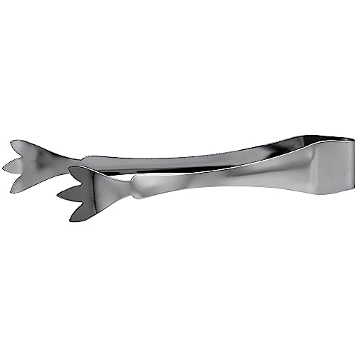 Winco 7" Heavy-Duty Stainless Steel Ice Tongs, 3 Prongs