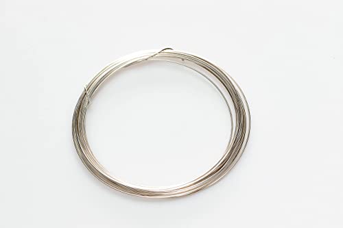 Image of 925 Sterling Silver Wire, 21 Gauge, Round, Half Hard, 10FT by Craft Wire | Sterling Silver Wire for Jewelry Making, Wire Wrapping, Solid 925 Sterling Silver, 0.723mm Wire, High Quality Made in USA