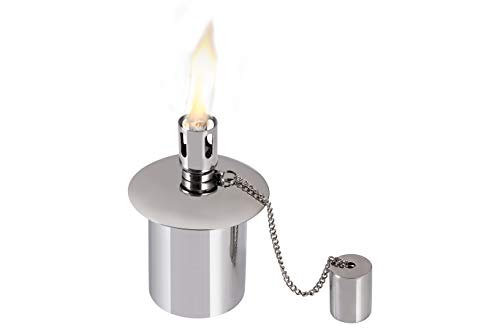 Firefly-Tiki-Torch-Canister-Polished-Steel-Refillable-5-38-in-Tall Firefly Tiki Torch Canister - Polished Steel, Refillable - 5-3/8 in. Tall - Image 1