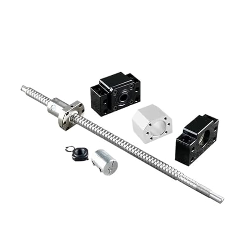 Metal Ball Screw nut end Processing 1pcs Ball Screw SFU1605 End Machine with Ballnut Housing Couplers BKBF12 Ball Screw 250-1000mm(800MM)