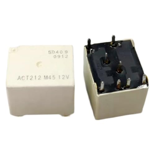 Relais ACT212 12V 8 broches en lot de 5 pièces pour circuit imprimé